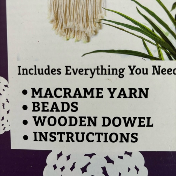Macrame Wall Hanging NWT DIY KIT. - Picture 6 of 11